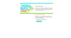 Desktop Screenshot of choralmusicdirect.com